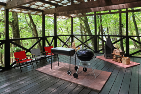 雨でも楽しくBBQ