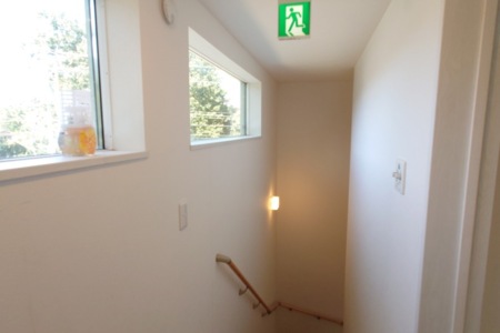 階段を上がると那須岳が見えます。