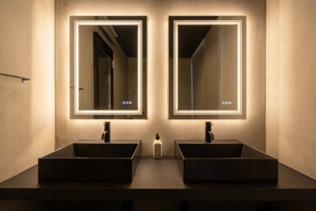 2個付き広々洗面台