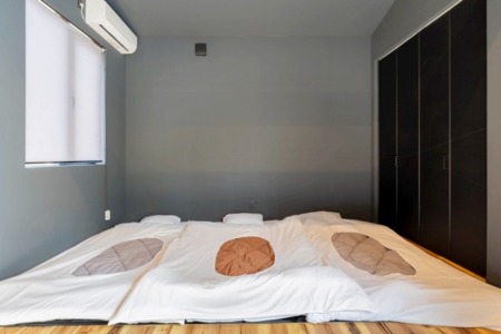 お子様も安心な敷布団の寝室