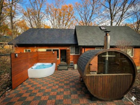 バレルサウナとジャグジーでととのう